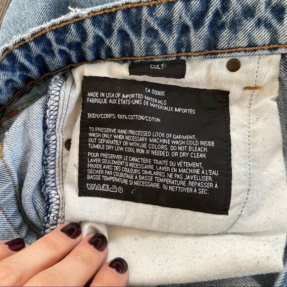 Alexander Wang Cult Straight Leg Jeans - Blue sz 25 - Picture 10 of 11